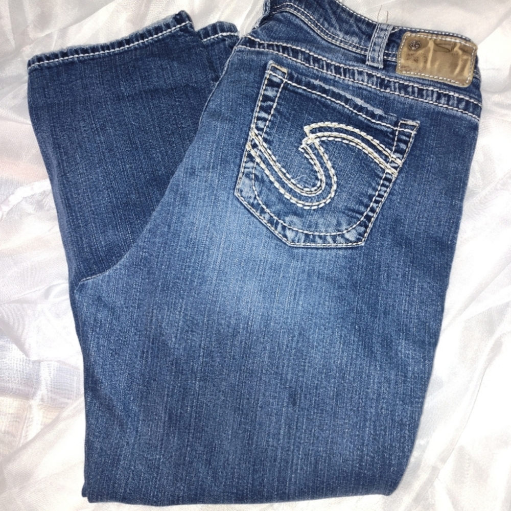 Suki silver capris
